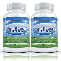 PURIFLUSH ULTRA, 60 Count (2 Bottles) - The All-Natural, Advanced Complete Colon Cleansing Formula - Best Intestinal Cleanse / Body Detox Supplement