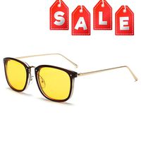 Cyxus Blue Light Blocking Computer Glasses for Anti Eye Strain UV Transparent Lens Black Frame Reading Glass Unisex (Men/Women) (8111Y29 YellowLens)