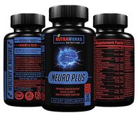 Neuro Plus Brain Support Supplement - Memory, Focus & Clarity Formula - Nootropic Scientifically Formulated for Optimal Performance - DMAE, L-Glutamine, Green Tea Extract, Bacopa, Choline & More