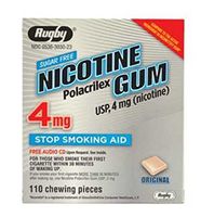 NICOTINE 4MG GUM NF NICOTINE POLACRILEX-4 MG Yellow 110 CT UPC 305363030238