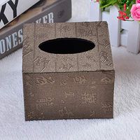 T-ZJHC Creative Napkin Tray Hotel European Small Napkin Tray Square Tray Paper Towel Box, Chinese Style, 12 12 8.5