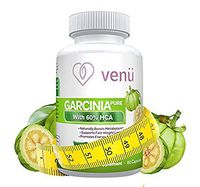 Venu Beauty Pure Garcinia Cambogia Extract – 60 Capsules with 60% Hydroxycitric Acid – Dietary Supplement for Weight Loss, Appetite Suppression & Digestive Health