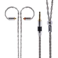 8 Core Upgrade Silver Plated Replacement Cable Gun Color MMCX Detachable Headphone Cable Replacement Earphone Wire for Shure 846 535 215 315 425 MAGAOSI K5 LZA4 A5 (3.5mm MMCX)