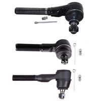 OCPTY - New 3-Piece fit for 1991-2001 Jeep Cherokee Comanche Grand Cherokee TJ Wrangler-3 Outer Tie Rod End - at Pitman Arm Drive/at Passenger/at Pitman Arm