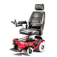 Merits Health Products - Compact FWD/RWD Dualer - Power Chair - 18"W x 16"D - Red