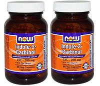 Indole-3-Carbinol (I3C) 200 mg - 60 Veg Capsules x 2 Bottles