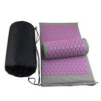 LMEIL Eco-Friendly Acupuncture Mats and Acupuncture Pillow for Therapy Back Neck Pain Relief Sciatic Pain,Insomnia,Muscle Relaxation with Carrying Bag