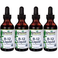 Swanson B-12 Liquid 1,000 mcg 2 fl oz Liquid 4 Pack