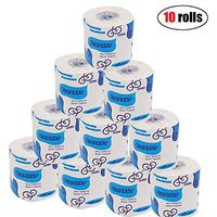 Cithy 3-Ply Paper Towel Rolls, White Tissues Paper Hand Towels,Toilet Roll Paper 350 Feet Per Roll, 8 Rolls Per Case,Ultra Gentle Home Kitchen Toilet (1 Lift 10 Rolls)