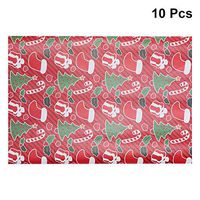 Toyvian Christmas Wrapping Paper Decorative Holiday Flower Book Wrapping Crafting Paper