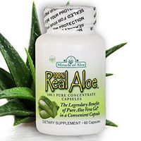 Real Aloe Aloe Vera Capsules 60 Caps, Bottle
