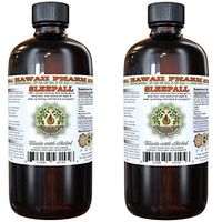 SLEEPALL - Alcohol-Free Hawaii Pharm Fast Acting Extra Strength Sleep Aid Natural Premium Quality Sleep Support Liquid Herbal Extract 2x32 oz