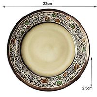 AXZHYX Bowl Japanese Ceramic Sushi Plate, Home Creative Dessert Plate, Fruit Salad Plate, Western Plate Hotel Tableware Home Noodles Boiled Fish Soup Bowl (Color : Set Of2)