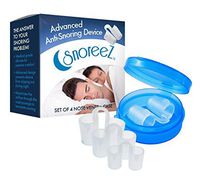 Snore Stopper Device - Snoring Solution For You - Anti Snore Nose Vents - Effective And Instant Snore Relief Sleep Aid By SnoreeZ™ - Stop Snoring Naturally! 4 Sizes Included