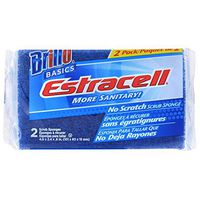 Brillo Basics Estracell No Scratch Scrub Sponge, 2 Count, Pack of 3 (Total of 6)