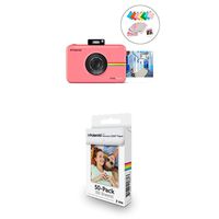 Polaroid SNAP Touch 2.0 - 13MP Portable Instant Print Digital Photo Camera, Pink with Polaroid 2x3ʺ Premium Zink Zero Photo Paper 50-Pack