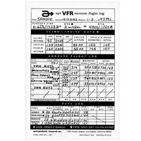 1 X VFR Flight Planning Log Pad