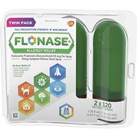 Flonase 24hr Allergy Relief Nasal Spray, Full Prescription Strength, 240 sprays (Twinpack of 120 sprays)