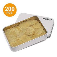 200 Pieces Pipe Screens Brass Screens Filters, Premium 3/4 Inch Pipe Filters with Metal Box