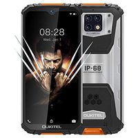 Rugged Phone(2020) WP6, IP68 Outdoor Mobile Phone Unlocked W/ 10000mAh Battery (18W Fast Charge), 48MP Quad Camera, Helio P70 6GB+128GB, 6.3 inch FHD+ Gorilla Glass, Dual SIM GPS WiFi (Orange)