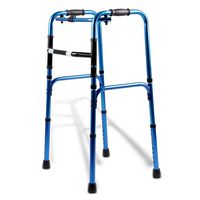 LHQ-HQ Elderly Walker Portable Anti-Skid Auxiliary Walking Walker Aluminum Folding Four-Legged Walking Stick Non-Slip Walking Stick with Hospital