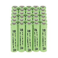Windmax Greem 30 PCS 3A AAA 1.2V 600mAh Rechargeable Battery White NiMH 3A Batteries for Solar Light