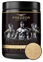 FREZZOR 100% Grass-Fed Whey Protein Shake, Made in New Zealand, Vanilla Custard, Keto Friendly, 24 Superfoods, 29g Protein, 22g BCAAs, GMO-Free, rBGH-Free, No Added Sugar, No Preservatives, 600 Grams