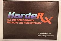HardeRX, Natural Male Booster, Testosterone Booster (10 Pill Pack)