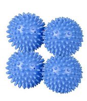 Sunbeam Plastic Dryer Balls Laundry Fabric Softener, Blue (4 Pack)