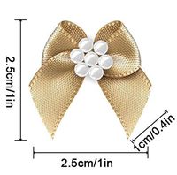 18 Color Pre-Tied Tan Satin Gift Bows (Pack of 50)