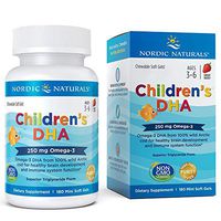 Nordic Naturals Children's DHA Strawberry - Children's Fish Oil Supplement for Healthy Cognitive Development and Immune Function*, 180 Count