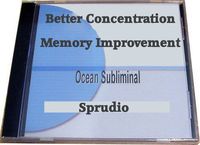 Sprudio Better Concentration/Improve Your Concentration Subliminal CD Ocean Wave