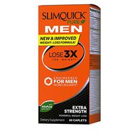 Slimquick Pure Men dietary supplement, 60 Count, Lose 3x the weight (Packaging may vary)