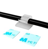 80 Pack Self-Adhesive Cable Clips, Nylon Cable Clamps Wire Cord Holder for Desk Wall Home Office and Car to Manage Your Wire