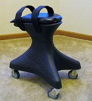 Step Dynamics RFM0BLK Knee Scooter, Black - 5 ft. 2 in. to 6 ft. 8 in.