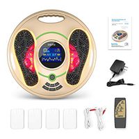 Medical Foot Massager Machine - Feet Legs Circulation Devices Using EMS and TENS Stimulator, Electrical Muscle Pulse Massage Therapy, Electric Foot Reflexology, Relieve Pain for Neuropathy