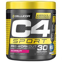 C4 Sport Pre Workout Powder Watermelon | NSF Certified for Sport + Sugar Free Pre-Workout Energy Supplement for Men & Women | 135mg Caffeine + Creatine Monohydrate | 30 Servings