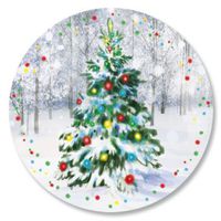 Snowy Forest Envelope Seals - Set of 72