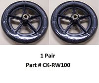 Wheels (Pair) 8" Black Rear for NOVA 307/309/319/339 Models with SN: KS (KONSUNG)