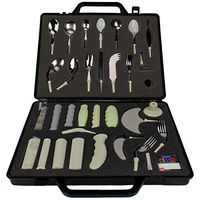 Homecraft Kings Assessment Kit, Set of Adaptive Utensils with Built Up Handles & Good Grips, Interchangeable Silverware & Handles, Eating & Feeding Evaluation Kit for Elderly, Handicapped, Disabled