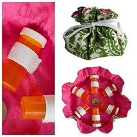 Pink and Green Weekly Pill Containers | Medicine Bottle Organizer - Sara Gorman's Sebastian Pillpouch
