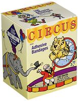 American White Cross Designer Adhesive Bandages, Sterile, Circus, 3 per 4" x 3", 100 per Box, 12 Box per Case (Pack of 1200)