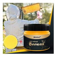 Iusun Wood Seasoning Wax - All Natural Furniture Beewax Wood Cleaning Care Solid Wood Maintenance Therapy for Wood Cabinets,Wood Floors (B)