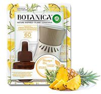 Botanica by Air Wick Plug in Scented Oil Starter Kit, 1 Warmer + 1 Refill, Fresh Pineapple and Tunisian Rosemary, Air Freshener, Essential Oils