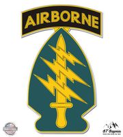 GT Graphics U.S. Army Special Forces Airborne - 8" Vinyl Sticker - for Car Laptop I-Pad - Waterproof Decal
