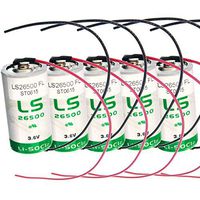 5x SAFT LS26500_WIRE Size C 3.6V 7700mAh Lithium Cell for Fleet Monitoring, Tracking Devices for Hunting Dogs, Carbon Monoxide Detectors, Intrusion Sensors, Emergency Backup