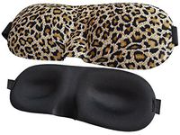 Meta-U 10Pcs 3D Contoured Sleep Eye Mask-Group Activity Organizer's Best Choice (Leopard)