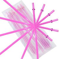 California Straw Pink Replacement Acrylic Straw Set of 6, Fits 16oz Tumblers