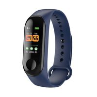 FEDBNET Sport Bracelet Fitness Tracker M3 Smart Watch 0.96Inch Screen Blood Pressure Heart Rate Monitor Fitness Sport Bracelet Wristband