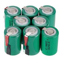 WINDMAX 8PCS 1.2V 2200mah Green 4/5 SubC Ni-CD Rechargable Batteries